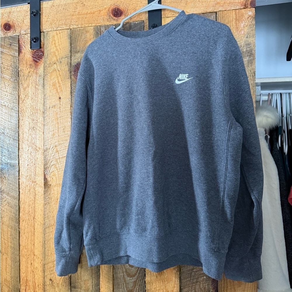 Nike Men's Charcoal Crewneck Sweater